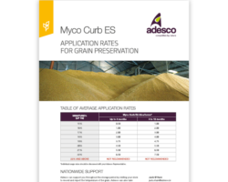 MycoCURB ES: Application Rates For Grain Preservation