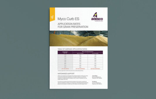 MycoCURB ES: Application Rates For Grain Preservation