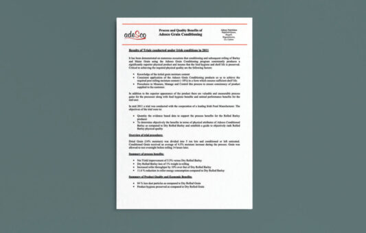 Process and Quality Benefits of Adesco Grain Conditioning
